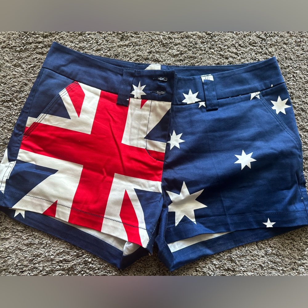 Women’s shorts with the Australian flag